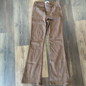 Abercrombie kids Brown High-rise Flare Jeans